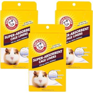 imageArm ampamp Hammer for Pets Super Absorbent Cage Liners for Guinea Pigs Hamsters Rabbits ampamp All Small Animals  Best Cage Liners for Small Animals 7 Count x 3 Packs 21 Total