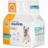 imageArm ampamp Hammer For Pets Male Dog Wraps Medium 12 Ct  UltraAbsorbent Adjustable Male Dog Diapers with LeakProof Protection ampamp Wetness Indicator  Arm ampamp Hammer Baking Soda Enhanced for Odor ControlFemale Diapers