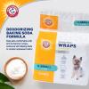 imageArm ampamp Hammer For Pets Male Dog Wraps Medium 12 Ct  UltraAbsorbent Adjustable Male Dog Diapers with LeakProof Protection ampamp Wetness Indicator  Arm ampamp Hammer Baking Soda Enhanced for Odor ControlMale Wraps