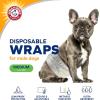 imageArm ampamp Hammer For Pets Male Dog Wraps Medium 12 Ct  UltraAbsorbent Adjustable Male Dog Diapers with LeakProof Protection ampamp Wetness Indicator  Arm ampamp Hammer Baking Soda Enhanced for Odor ControlMale Wraps