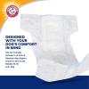 imageArm ampamp Hammer For Pets Male Dog Wraps Medium 12 Ct  UltraAbsorbent Adjustable Male Dog Diapers with LeakProof Protection ampamp Wetness Indicator  Arm ampamp Hammer Baking Soda Enhanced for Odor ControlFemale Diapers