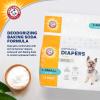 imageArm ampamp Hammer For Pets Male Dog Wraps Medium 12 Ct  UltraAbsorbent Adjustable Male Dog Diapers with LeakProof Protection ampamp Wetness Indicator  Arm ampamp Hammer Baking Soda Enhanced for Odor ControlFemale Diapers