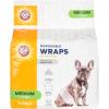 imageArm ampamp Hammer For Pets Male Dog Wraps Medium 12 Ct  UltraAbsorbent Adjustable Male Dog Diapers with LeakProof Protection ampamp Wetness Indicator  Arm ampamp Hammer Baking Soda Enhanced for Odor ControlMale Wraps