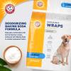 imageArm ampamp Hammer For Pets Male Dog Wraps Medium 12 Ct  UltraAbsorbent Adjustable Male Dog Diapers with LeakProof Protection ampamp Wetness Indicator  Arm ampamp Hammer Baking Soda Enhanced for Odor ControlMale Wraps