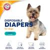 imageArm ampamp Hammer For Pets Male Dog Wraps Medium 12 Ct  UltraAbsorbent Adjustable Male Dog Diapers with LeakProof Protection ampamp Wetness Indicator  Arm ampamp Hammer Baking Soda Enhanced for Odor ControlFemale Diapers