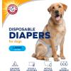 imageArm ampamp Hammer For Pets Male Dog Wraps Medium 12 Ct  UltraAbsorbent Adjustable Male Dog Diapers with LeakProof Protection ampamp Wetness Indicator  Arm ampamp Hammer Baking Soda Enhanced for Odor ControlFemale Diapers