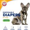 imageArm ampamp Hammer For Pets Male Dog Wraps Medium 12 Ct  UltraAbsorbent Adjustable Male Dog Diapers with LeakProof Protection ampamp Wetness Indicator  Arm ampamp Hammer Baking Soda Enhanced for Odor ControlFemale Diapers