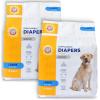 imageArm ampamp Hammer For Pets Male Dog Wraps Medium 12 Ct  UltraAbsorbent Adjustable Male Dog Diapers with LeakProof Protection ampamp Wetness Indicator  Arm ampamp Hammer Baking Soda Enhanced for Odor ControlFemale Diapers