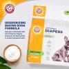 imageArm ampamp Hammer For Pets Male Dog Wraps Medium 12 Ct  UltraAbsorbent Adjustable Male Dog Diapers with LeakProof Protection ampamp Wetness Indicator  Arm ampamp Hammer Baking Soda Enhanced for Odor ControlFemale Diapers