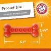 imageArm ampamp Hammer for Pets Nubbies Dental Toys Classic Bone Dental Chew Toy for Dogs Best Dog Chew Toy for The Moderate Chewers Reduces Plaque ampamp Tartar Buildup Without Brushing Peanut Butter Pack of 24Red