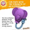 imageArm ampamp Hammer for Pets Super Treadz Mini Gorilla Dental Chew Toy for Dogs  Dog Dental Chew Toys Reduce Plaque ampamp Tartar Buildup Without Brushing  for Dogs up to 25 Lbs Small 1 CountElephant