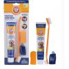 imageArm ampamp Hammer for Pets Tartar Control Kit for Dogs  Contains Toothpaste Toothbrush ampamp Fingerbrush  Reduces Plaque ampamp Tartar Buildup  Safe for Puppies 3Piece  Beef FlavorBanana Mint