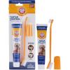 imageArm ampamp Hammer for Pets Tartar Control Kit for Dogs  Contains Toothpaste Toothbrush ampamp Fingerbrush  Reduces Plaque ampamp Tartar Buildup  Safe for Puppies 3Piece  Beef FlavorBeef