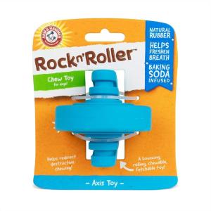 imageArm ampamp Hammer RockNRoller Stuffable Dental Chew Toy for Dogs  Perfect Fit for Tennis Ball  Best Dog Chew Toy For the Toughest Chewers  Reduces Plaque ampamp Tartar Buildup Without Brushing RedRockNRoller Axis