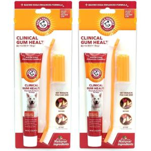 imageArm ampamp Hammer for Pets Clinical Care Dental Gum Health Kit for Dogs  Contains Toothpaste Toothbrush ampamp Fingerbrush  Soothes Inflamed Gums 3Piece Kit Chicken Flavor25 Ounce Pack of 2