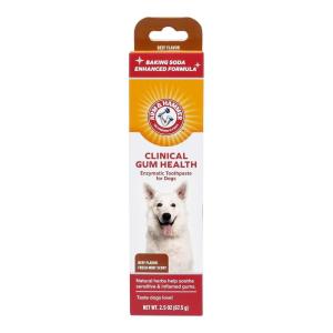 imageArm ampamp Hammer for Pets Dental Enzymatic Toothpaste for Dogs  No More Doggie Breath  Dog Toothpaste Safe for All Dogs and Puppies Advanced Care Chicken Flavor 25 Ounce Pack of 1Gum Health  Beef