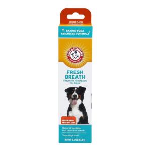 imageArm ampamp Hammer for Pets Dental Enzymatic Toothpaste for Dogs  No More Doggie Breath  Dog Toothpaste Safe for All Dogs and Puppies Advanced Care Chicken Flavor 25 Ounce Pack of 1Fresh Breath  Chicken