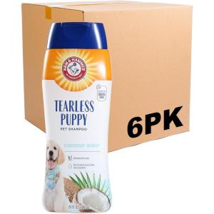 imageArm ampamp Hammer for Pets Tearless Puppy Shampoo  Gentle ampamp Effective Tearless Shampoo for Puppies ampamp All Dogs  Coconut Water Scent Your Dog Will Love 20 Ounces  1 Pack Puppy or Dog Shampoo20 Fl Oz Pack of 6