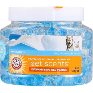 imageArm ampamp Hammer Air Freshener Gel  Pet Odor Eliminator with Baking Soda  Odor Absorbing Gel Beads for Cats ampamp Dogs  Pet Deodorizer and Air Neutralizer for Home  Natural Freshness Lavender Fields 12 ozFresh Breeze