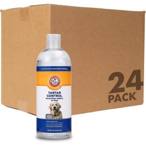 imageArm ampamp Hammer Dog Water Additive for Dental Care  Bad Breath Eliminator for Dogs ampamp Dog Breath Freshener  Dog Tooth Plaque Cleaner ampamp Dog Tartar Remover  16 Fl Oz Dental Rinse for Dogs  Pack of 116 Fl Oz Pack of 24