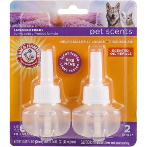 imageArm ampamp Hammer For Pets Scents Plugin Scented Oil Refills in Lavender Fields 2Pack  Home Deodorizer For Pet Smells  Room Deodorizer for Homes with Pets 067 Fl Oz x 2Lavender Fields Refills