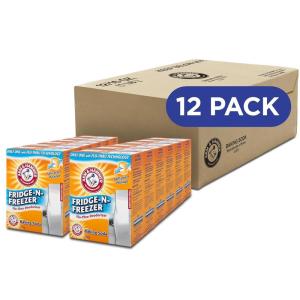 image:imageArm amp Hammer Baking Soda FridgenFreezer Odor Absorber Orange 14 oz Pack of 12FridgenFreezer Odor Absorber 12 pack