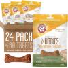 image:imageArm amp Hammer for Pets Nubbies Dental Treats  Baking Soda amp Calcium Dog Dental Chews Nubbed Texture Helps Scrub Plaque amp Tartar While Chewing Peanut Butter Flavor 20 Count 7 Ounce  4 PackPeanut Butter