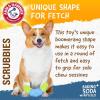 image:imageArm amp Hammer for Pets Scrubbies Boomerang Chew Toy for Senior Dogs Infused with Baking Soda  Durable Teething Toy with Unique Shape for Fetch amp Chew  Interactive Dental Chew Toy for PuppiesBoomerang
