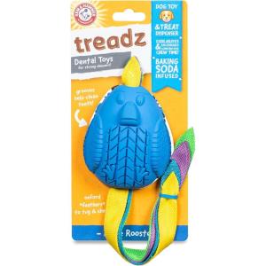 image:imageArm amp Hammer for Pets Super Treadz Large Rooster Dental Chew Toy for Dogs Dog Dental Toys Help Reduce Plaque amp Tartar Buildup Without Brushing  Safe for Dogs up to 35 Lbs  2 PackRooster