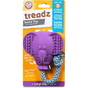image:imageArm amp Hammer for Pets Super Treadz Large Rooster Dental Chew Toy for Dogs Dog Dental Toys Help Reduce Plaque amp Tartar Buildup Without Brushing  Safe for Dogs up to 35 Lbs  2 PackElephant