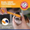 image:imageArm amp Hammer for Pets Tartar Control Dog Dental Care Kit Dog Toothpaste Kit with Toothbrush and Finger Brush for Oral Hygiene and Fresh Breath Care Banana Mint Flavor 25 oz 3Piece Kit  2 PackBanana Mint