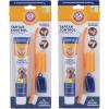 image:imageArm amp Hammer for Pets Tartar Control Dog Dental Care Kit Dog Toothpaste Kit with Toothbrush and Finger Brush for Oral Hygiene and Fresh Breath Care Banana Mint Flavor 25 oz 3Piece Kit  2 PackBanana Mint