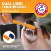 image:imageArm amp Hammer for Pets Tartar Control Dog Dental Care Kit Dog Toothpaste Kit with Toothbrush and Finger Brush for Oral Hygiene and Fresh Breath Care Banana Mint Flavor 25 oz 3Piece Kit  2 PackBanana Mint