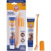 image:imageArm amp Hammer for Pets Tartar Control Dog Dental Care Kit Dog Toothpaste Kit with Toothbrush and Finger Brush for Oral Hygiene and Fresh Breath Care Banana Mint Flavor 25 oz 3Piece Kit  2 PackBeef