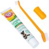 image:imageArm amp Hammer Complete Care Puppy Dental Kit Chicken Flavor Enzymatic Dog Toothpaste Toothbrush amp Microfiber Brush Baking Soda  Calcium Enhanced Formula 25oz  2 PackDog Dental Gel Kit  Chicken