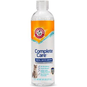 image:imageArm amp Hammer Complete Care Dental Water Additive for Cats Cat Breath Freshener Cat Mouth Wash or Dental Rinse Simply Add to Pet Drinking Water for Fresher Breath Value Size 8 FL OZ  2 Pack8 Fl Oz Pack of 1
