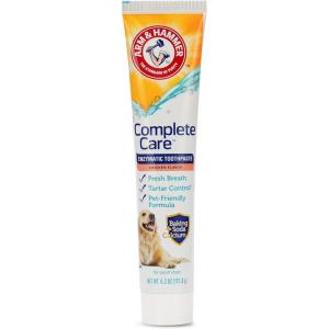 image:imageArm amp Hammer Complete Care Enzymatic Dog Toothpaste with Baking Soda and Calcium Fluoride Free Formula for Plaque Tartar Control and Fresh Breath Chicken Flavor 62 Oz  6 PackDog