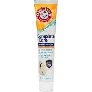 image:imageArm amp Hammer Complete Care Enzymatic Puppy Toothpaste Peanut Butter Flavor Enzymatic Dog Toothpaste for Puppies Baking Soda  Calcium Formula 62ozPeanut Butter