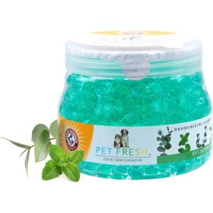 image:imageArm amp Hammer Pet Fresh Deodorizing Scented Gel Pearls  12 oz Pet Odor Neutralizing Gel Beads with Arm amp Hammer Baking Soda  Air Freshener Odor Eliminator in Eucalyptus Mint ScentEucalyptus Mint