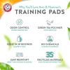 image:imageArmampHammer Green Tea Pet Training Pads 200Ct Dog Training Pads with Super Absorbing Green Tea and ArmampHammer Baking Soda for 2X The Odor Control Leakproof amp Recycled Training Pads for DogsPack of 128 x 30 Pack of 1