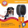 image:imageArm amp Hammer Deodorizing Pin amp Bristle Dog Grooming Brush with Fragrance Transfer Technology  Scented 2in1 Dog Brush for Detangling amp Shedding Pet Brushes for Dogs Sweet Lily amp Vanilla ScentPinBristle Duo Brush  Sweet Apple  Rose
