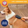 image:imageArm amp Hammer Deodorizing Pin amp Bristle Dog Grooming Brush with Fragrance Transfer Technology  Scented 2in1 Dog Brush for Detangling amp Shedding Pet Brushes for Dogs Sweet Lily amp Vanilla ScentPinBristle Duo Brush  Sweet Lily  Vanilla
