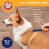 image:imageArm amp Hammer Deodorizing Pin amp Bristle Dog Grooming Brush with Fragrance Transfer Technology  Scented 2in1 Dog Brush for Detangling amp Shedding Pet Brushes for Dogs Sweet Lily amp Vanilla ScentDog Comb  Sweet Apple  Rose