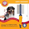 image:imageArm amp Hammer Deodorizing Pin amp Bristle Dog Grooming Brush with Fragrance Transfer Technology  Scented 2in1 Dog Brush for Detangling amp Shedding Pet Brushes for Dogs Sweet Lily amp Vanilla ScentDog Comb  Sweet Apple  Rose