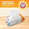 image:imageArm amp Hammer Dog Grooming Wipes Deodorizing Dog Cleaning Wipes with Coconut Water Gentle for Dogs and Puppies Paraben and Sulfate Free Formula Light Coconut Scent 100 CountPuppy Wipes