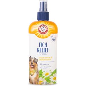 image:imageArm amp Hammer for Pets Itch Relief Spray for Dogs Soothing Dog Skin Spray to Help Calm Itchy and Irritated Skin and Hot Spots Between Baths Chamomile amp Peppermint Scent 8 Fl Oz  6 PackChamomile  Peppermint