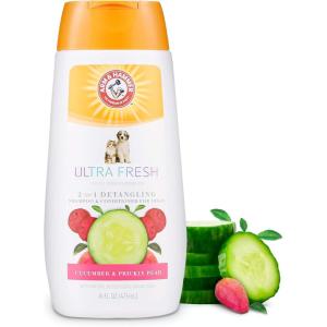 image:imageArm amp Hammer Ultra Fresh Tearless Puppy Shampoo and Conditioner 2 in 1 with Baking Soda Deodorizer Gentle Pet Wash for Odor Control Puppy Bath Coconut amp Lime Verbena Scent 16 Fl Oz  2 Pack2in1 Detangling Shampoo  Conditioner